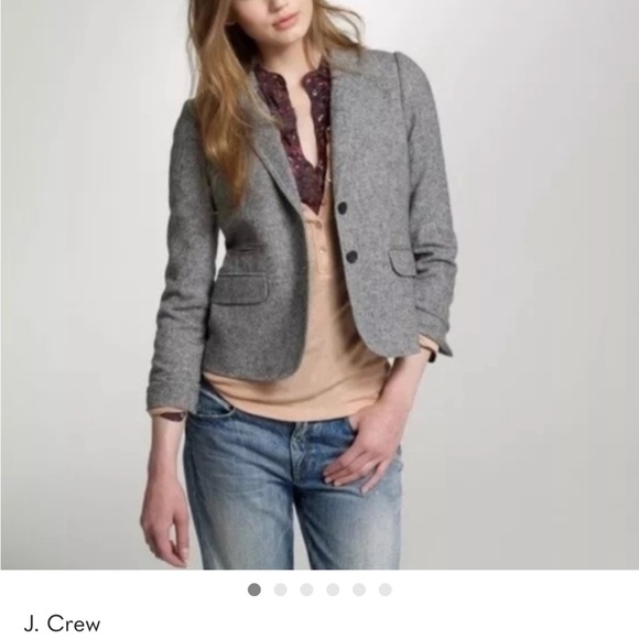 J. Crew Jackets & Blazers - J. Crew‎ Gray Schoolboy Herringbone Blazer